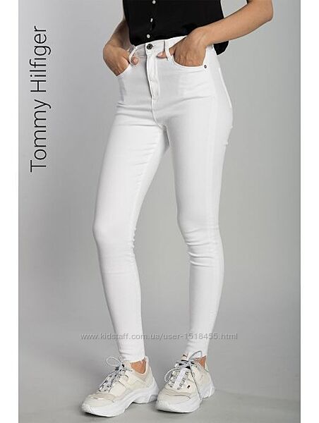 Женские белые джинсы скинни Tommy Hilfiger Sylvia Skinny Оригинал