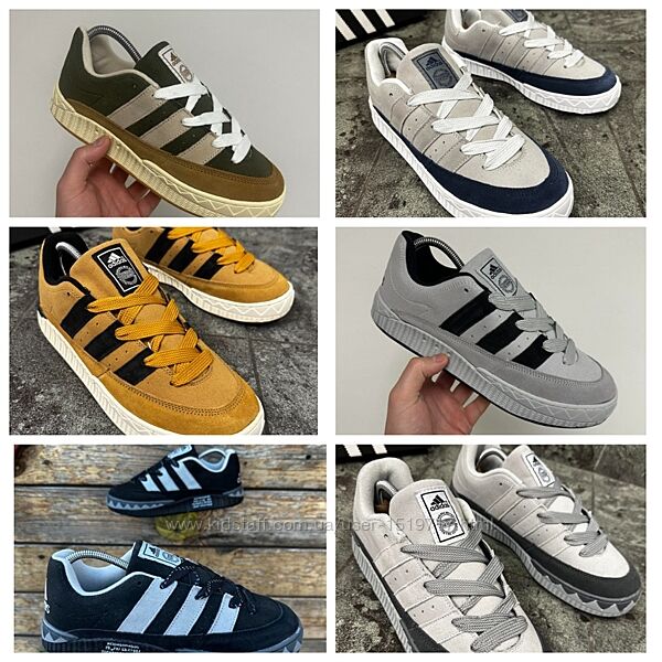 Кросівки Adidas, 40-45 розмір, новинка 2025 рік, 6 кольорів, замша натур.