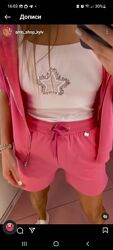 Турецкий прогулочний костюм фирма RAW. Розовий XL