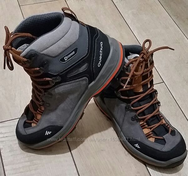 Мужские ботинки Quechua Trek 100 waterproof сапоги. Размер 42, 27.5 см