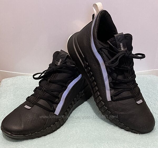 Чоловічі шкіряні кросівки ECCO zipflex туфлі. Розмір 45, 30 см.