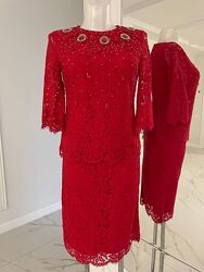 Костюм Dolce & Gabbana червоний спідничний в наявності р.36-38