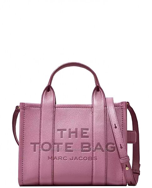 Розовая фиолетовая кожаная сумка Marc Jacobs Mini Tote