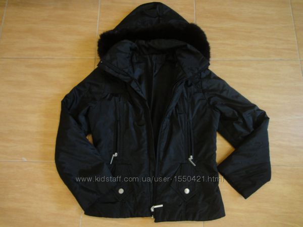 Куртка курточка парка демисезонная черная
