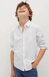 Рубашки MANGO для мальчика хлопок Размеры 7-14 лет Разные цвета 