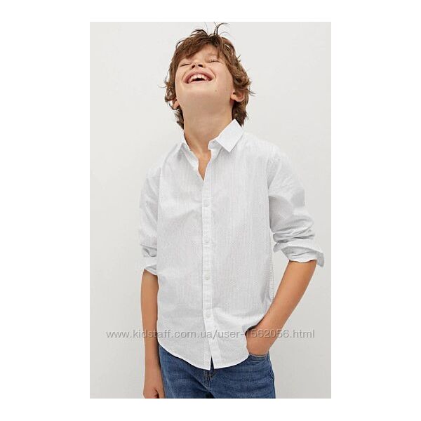 Рубашки MANGO для мальчика хлопок Размеры 7-14 лет Разные цвета 
