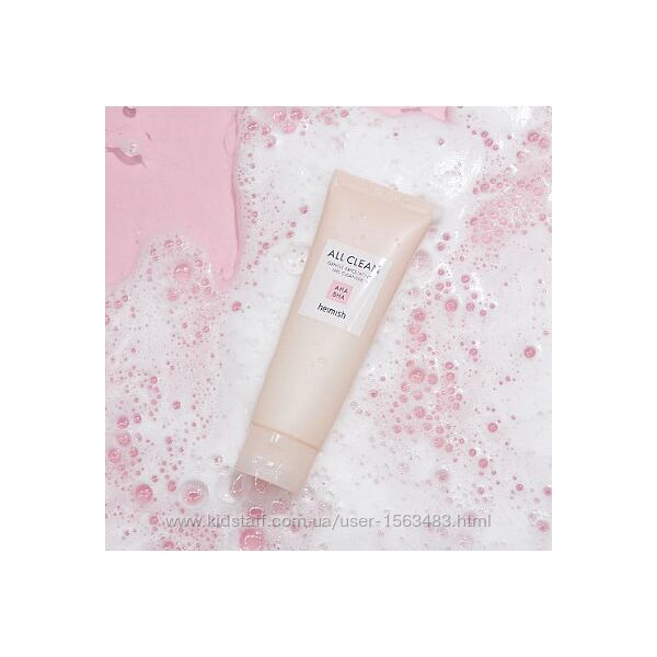 Heimish All Clean Gentle Exfoliating Gel Cleanser  пінка для вмивання з AH