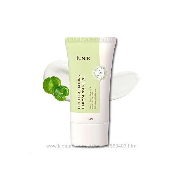 IUNIK Centella Calming Daily Sunscreen 60ml Легкий сонцезахисний крем 
