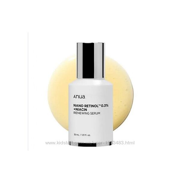 ANUA Nano Retinol 0.3  Niacin Renweing сироватка з ретинол  ніацинамідом 