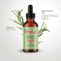 Mielle, Олія для зміцнення волосся і шкіри голови, розмарин і м&acuteята, 59 мл
