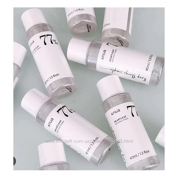 Тонер для зволоження та пом´якшення шкіри міні версія Anua Heartleaf 77