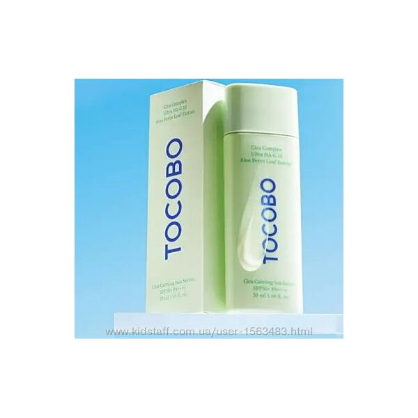 TOCOBO CICA CALMING SUN SERUM 50ML SPF50 PA Сонцезахисний крем