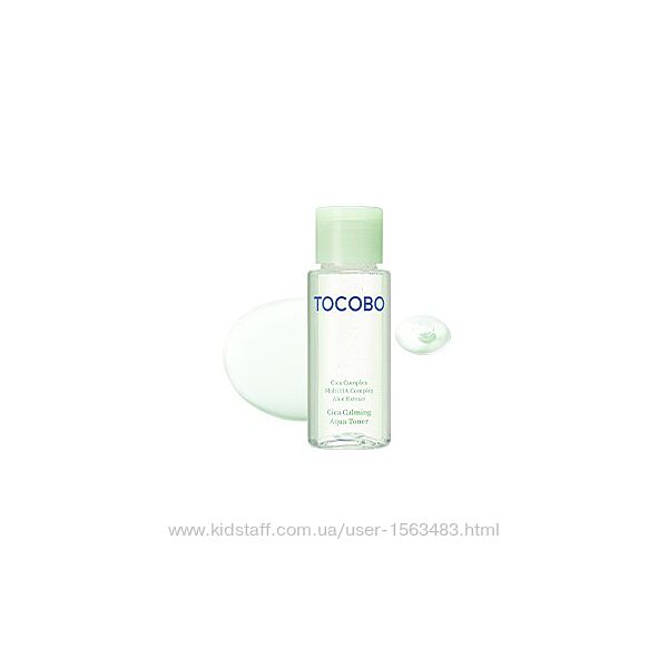 TOCOBO  Cica Calming Aqua Toner  зволожувальний тонік з екстрактом центели