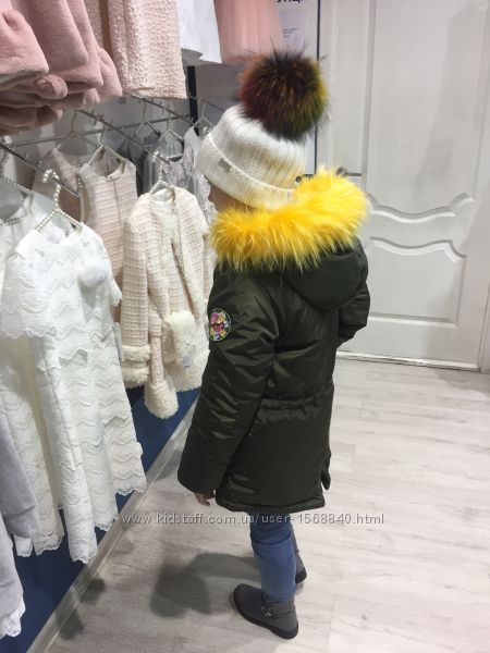 Зимние курточки, пуховики и пальтишки для модных малышек