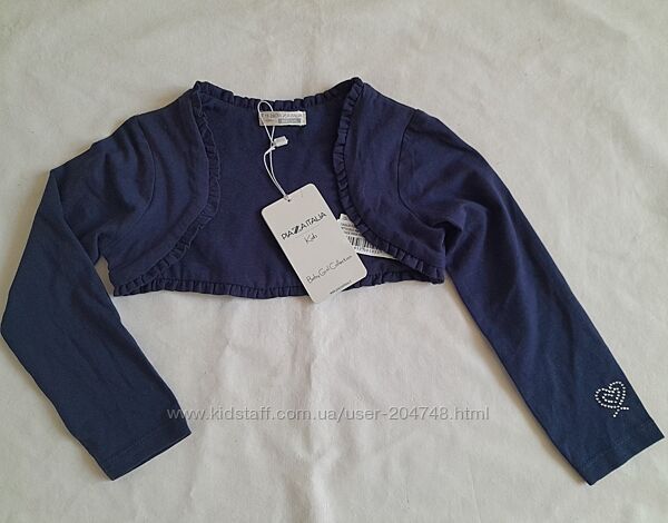 Piazza Italia Фирменное стильное нарядное красивое болеро на девочку