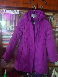 Зимняя удлиненная куртка-пальто для девочек Lassie by Reima Размер 134 см.