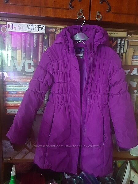 Зимняя удлиненная куртка-пальто для девочек Lassie by Reima Размер 134 см.