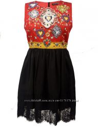 Платье Dolce & Gabbana с вышивкой в наличии