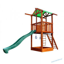 Игровая детская площадка для дачи башня с горкой