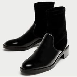 Ботинки черевики Челсі Zara 37р шкіряні 