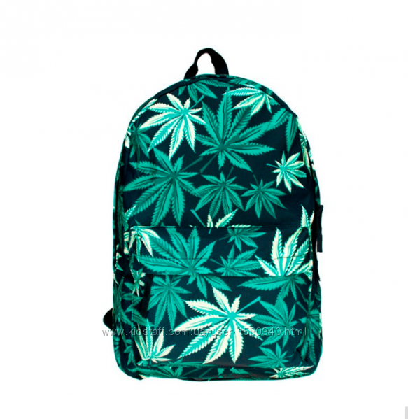 рюкзак с листьями марихуаны