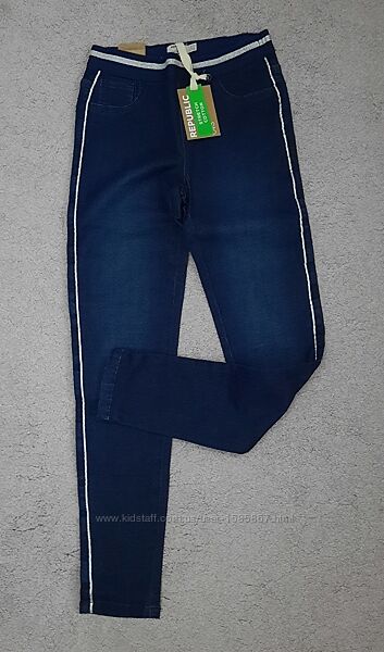Мегакласні джинсові джеггінси на дівчаток OVS, 146-170