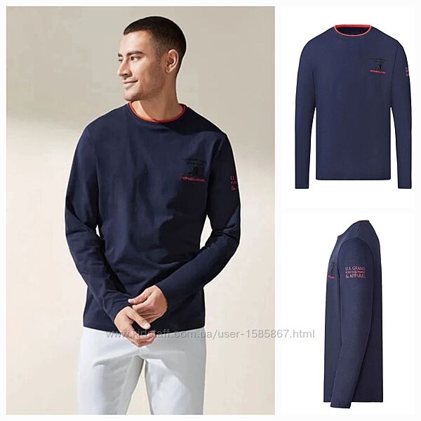Лонгслів реглан US Grand Polo& APPAREL, Livergy 