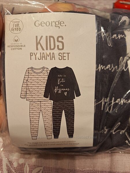 Піжама домашній костюм George,  Англія на дівчинку