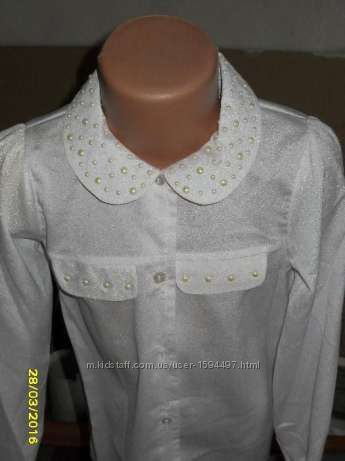 Блузка рубашка нарядная школьная 