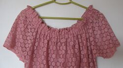 Розовая кружевная блуза Sfera 