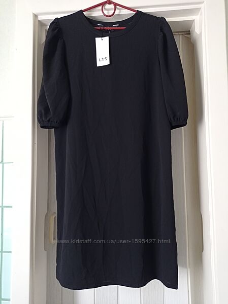 Платье черное с рукавами до локтя Lts