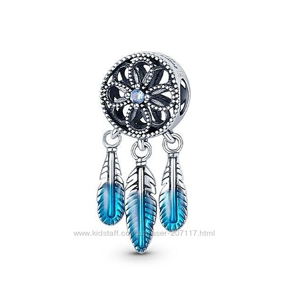 Срібний шарм для браслету пандора ловець снів