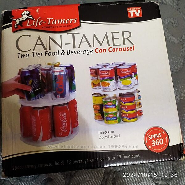 Органайзер підставка тримач для банок та консервів CAN Tamer, Новий.