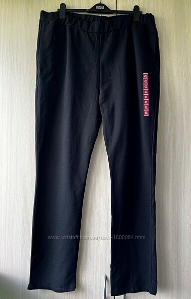 Трикотажні чорні штани LC Waikiki / 4XL / бавовна