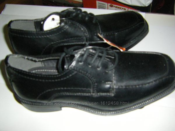 Новые немецкие туфли черного цвета, кожзам