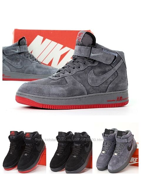 Зимові чоловічі кросівки Nike Air Force 40-45 Хутро