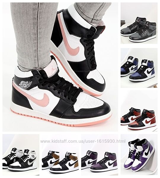 Зимові жіночі кросівки Nike  Jordan 1 Retro 36-41 ХУТРО