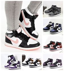 Зимові жіночі кросівки Nike  Jordan 1 Retro 36-41 ХУТРО