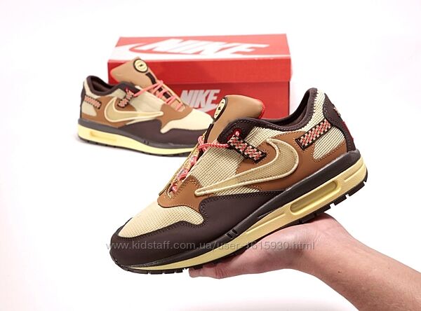 Чоловічі кросівки Nike Air Max 1 x Travis Scott Cactus Jack 41-45