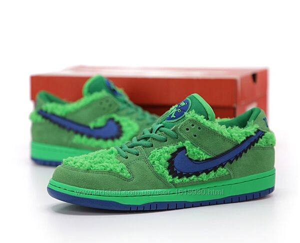 Чоловічі кросівки Nike SB Dunke Low x Grateful Dead Bears Green 41-45