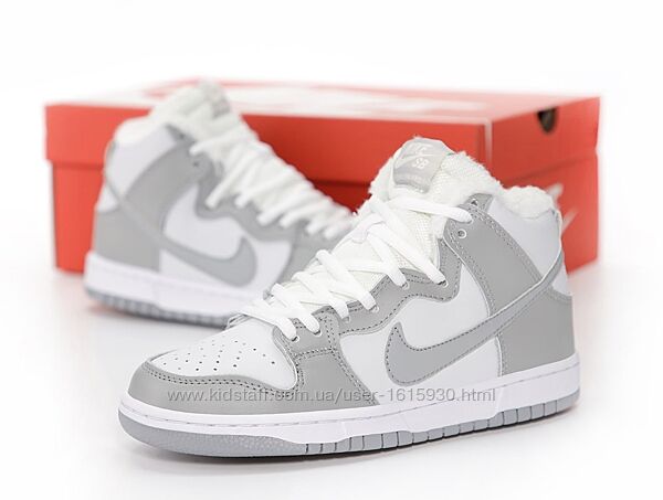 Зимові жіночі кросівки Nike SB Dunk 36-41 Хутро