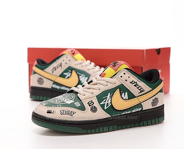 Чоловічі кросівки Nike SB Dunk Low х Stussy 41-45