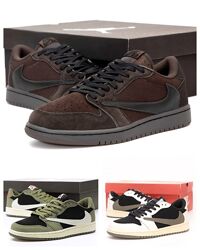 Чоловічі кросівки Nike Air Jordan Retro 1 Low OG SP Travis Scott 41-45