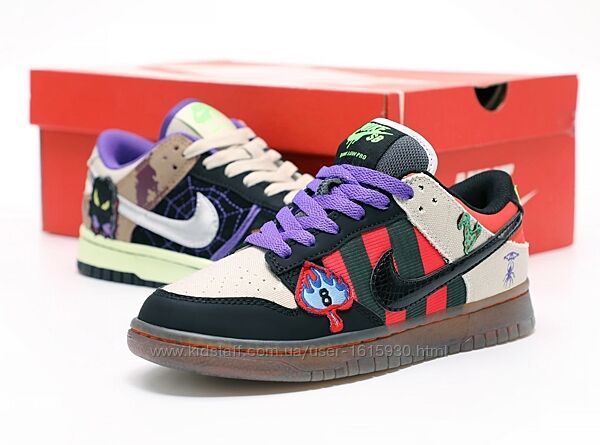Жіночі кросівки Nike SB Dunk Low Halloween Custom 36-40