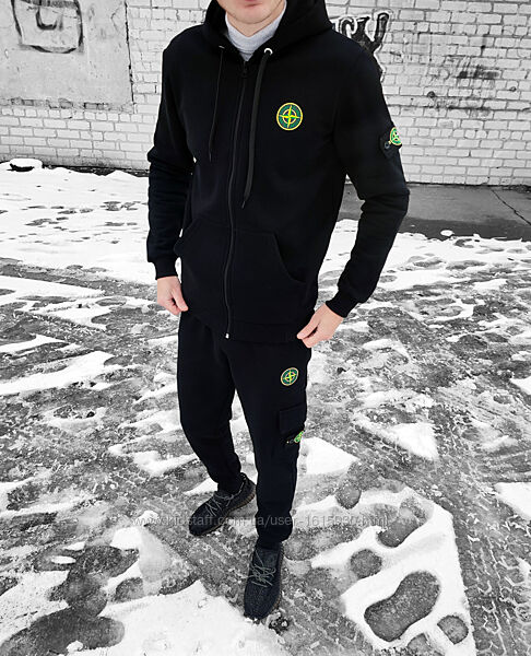 Чоловічий теплий спортивний костюм Stone Island