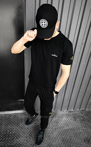 Чоловічий комплект Stone Island Штани Футболка