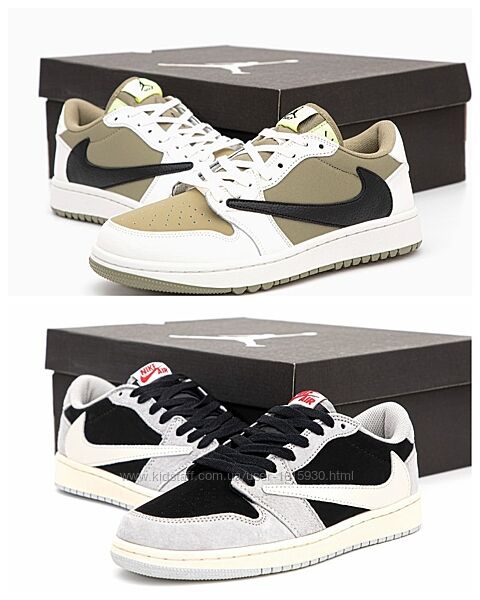 Чоловічі кросівки Nike Air Jordan 1 Low x Travis Scott 41-45