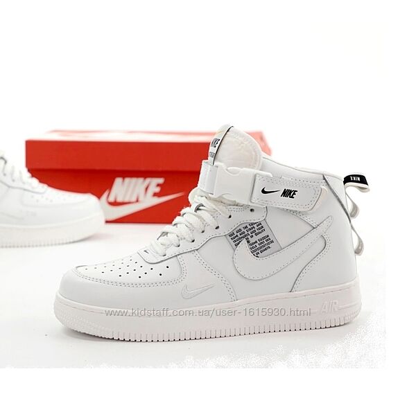 Зимові унісекс жіночі чоловічі кросівки Nike Air Force TM (36-45) Хутро Арт 14031 Виробник В´єтнам Верх Шкіра Всередині Хутро Підошва Гума Розміри: 36-45