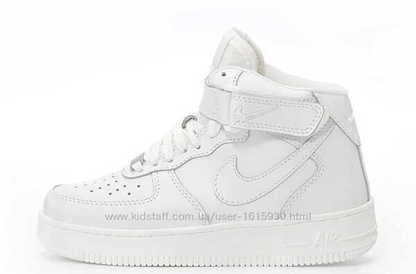 Зимові унісекс жіночі чоловічі кроссівки Nike Air Force (36-45) Хутро Арт 14203 Виробник В´єтнам Верх Шкіра Всередині Хутро Підошва Гума Розміри: 36-45