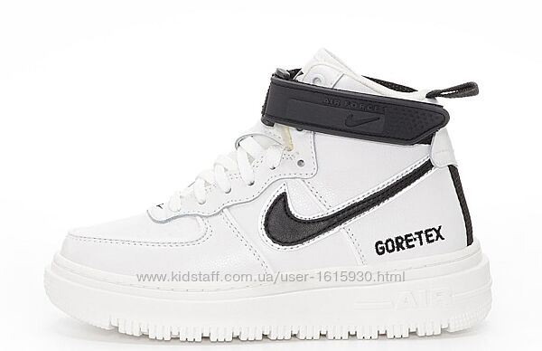 Зимові унісекс жіночі чоловічі кросівки Nike Air Force 1 Luxe Gore-Tex (36-45) Арт 14494 Виробник В´єтнам Верх Шкіра Всередині Хутро Підошва Гума Розміри: 36-45